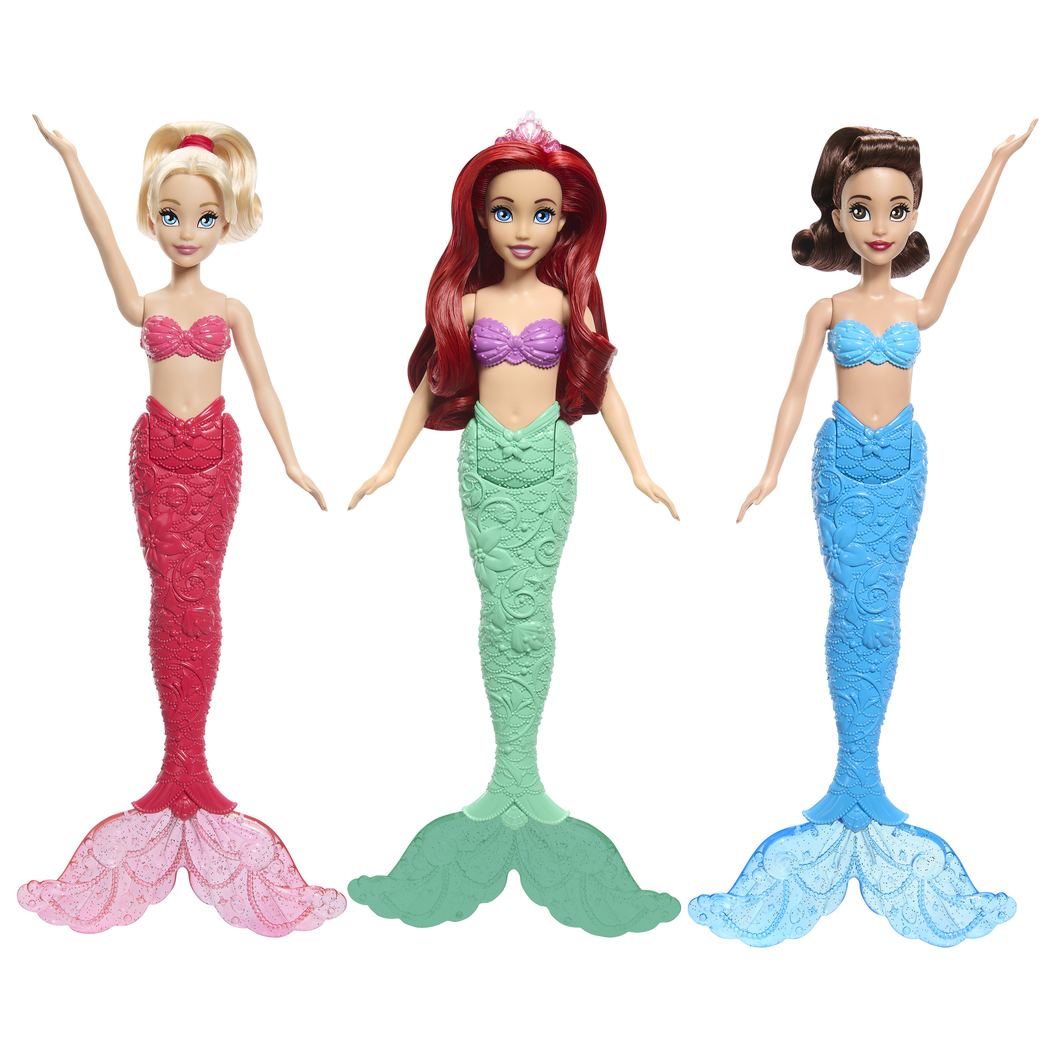 Mattel Disney Princess Ariel Sisters Aquata and Arista Fashion Dolls 3 pack YouLoveIt