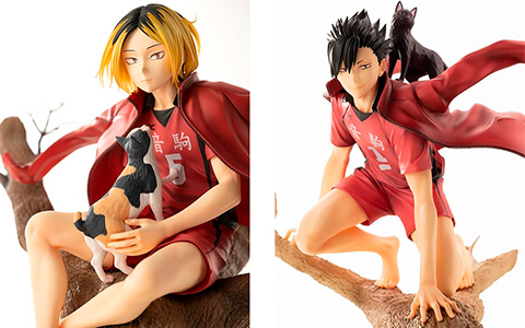 Kotobukiya Haikyu Kenma Kozume Tetsuro Kuroo ARTFX J figures