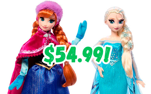 Disney Collector Frozen 10th Anniversary Elsa and Anna dolls 2 pack set from Mattel