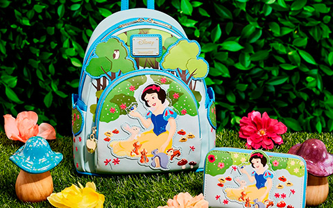 Loungefly Disney Snow White Forest Scene Mini-Backpack and Wallet