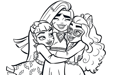 Monster High G3 Coloring pages