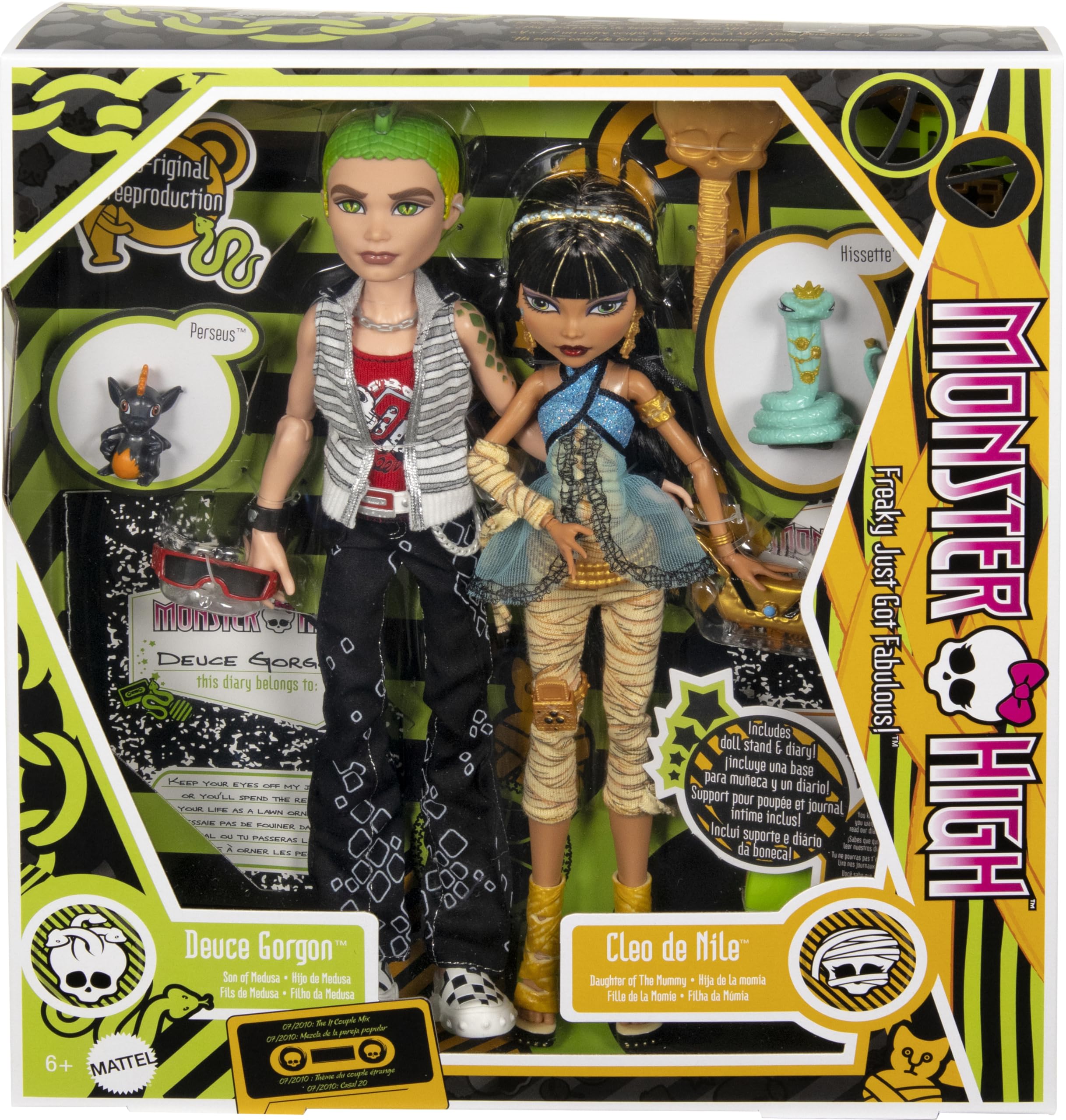 Monster High Creeproduction Cleo de Nile and Deuce 2 pack dolls