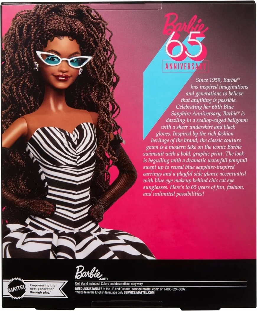 Barbie Signature 65th anniversary brunette AA doll HRM59