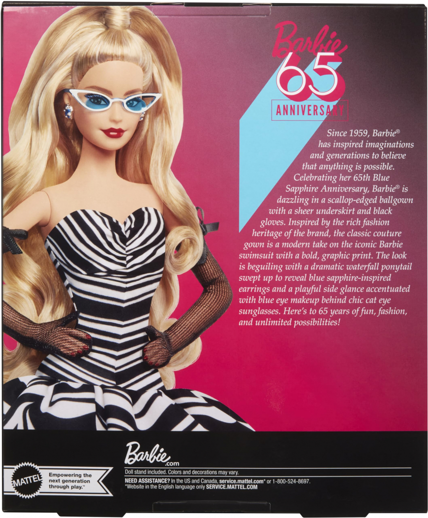 Barbie Signature 65th anniversary blonde doll HRM58