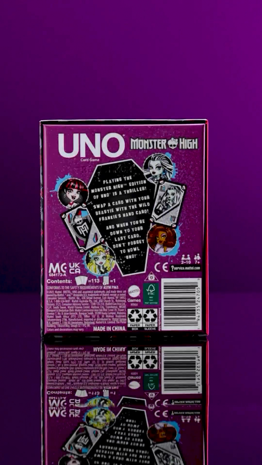 New UNO Monster High 2024 card game