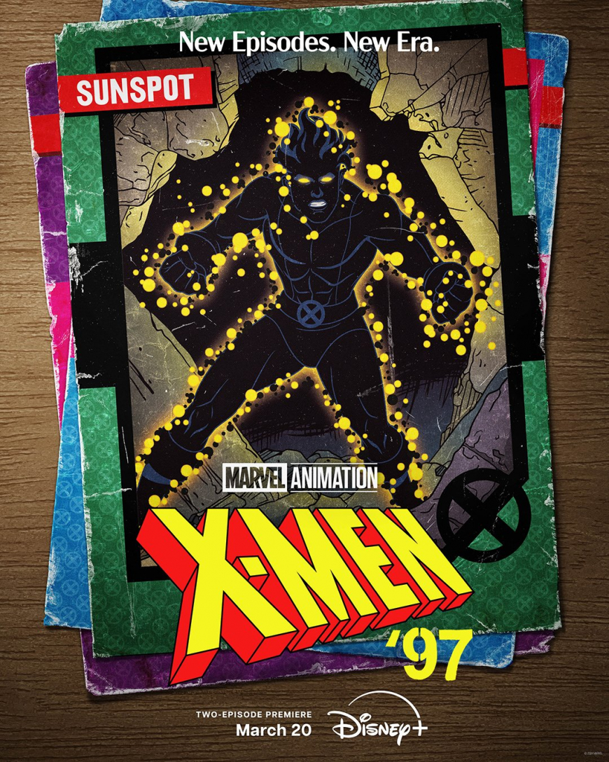 X-Men 97 posters as retro cards