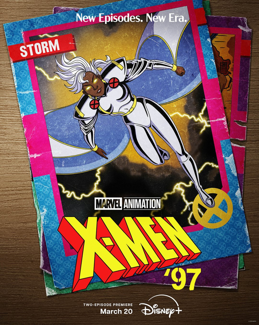 X-Men 97 posters as retro cards