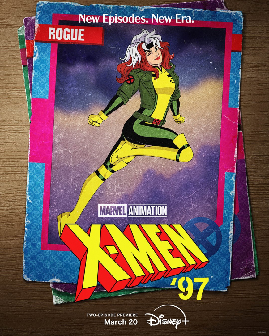 X-Men 97 posters as retro cards