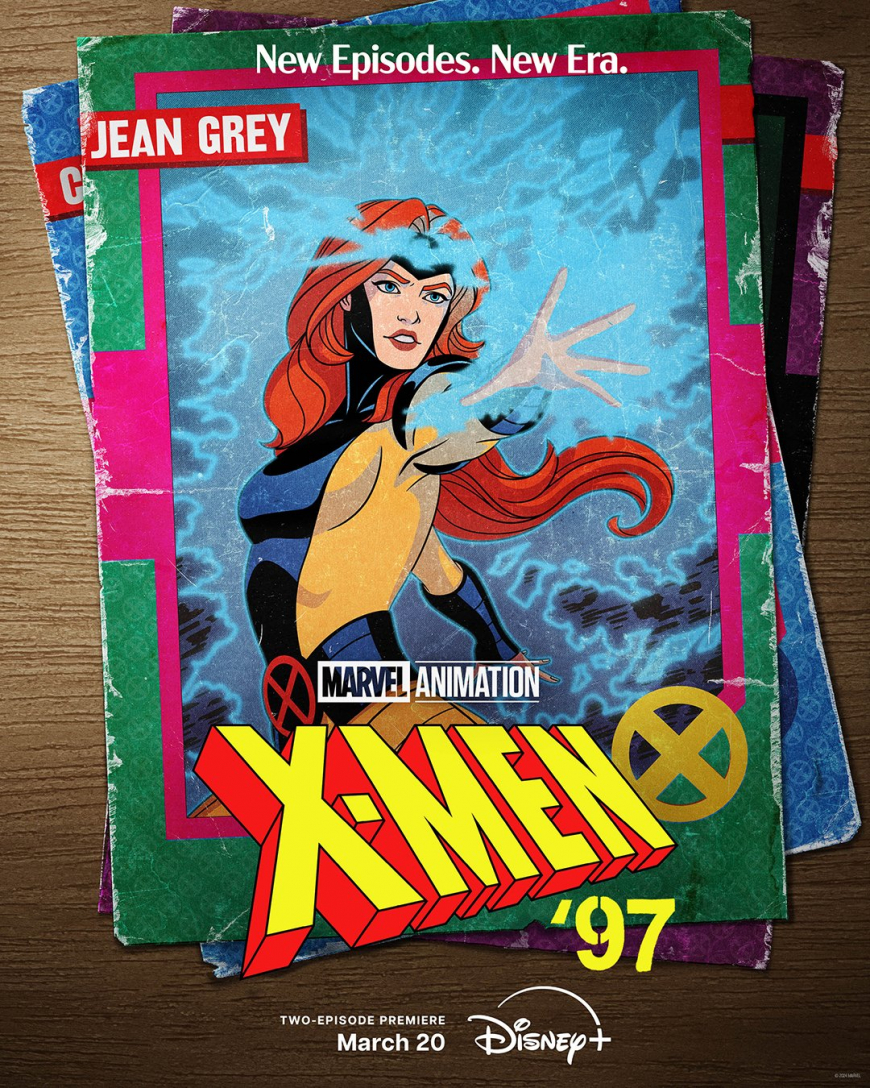 X-Men 97 posters as retro cards