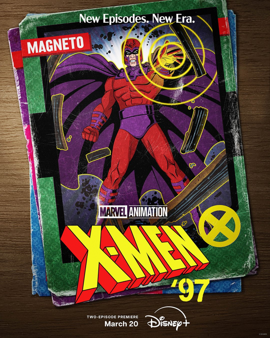 X-Men 97 posters as retro cards