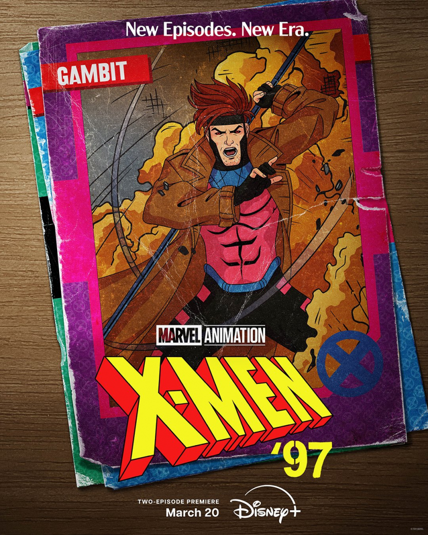 X-Men 97 posters as retro cards