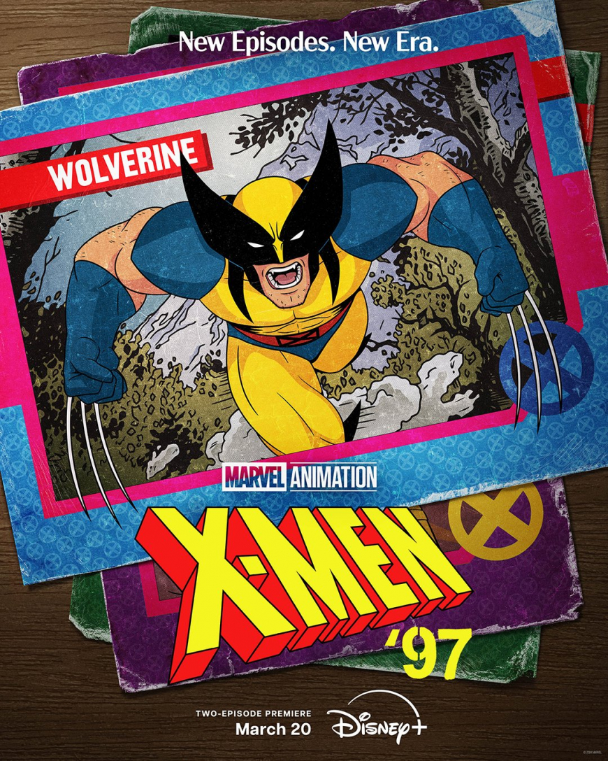 X-Men 97 posters as retro cards