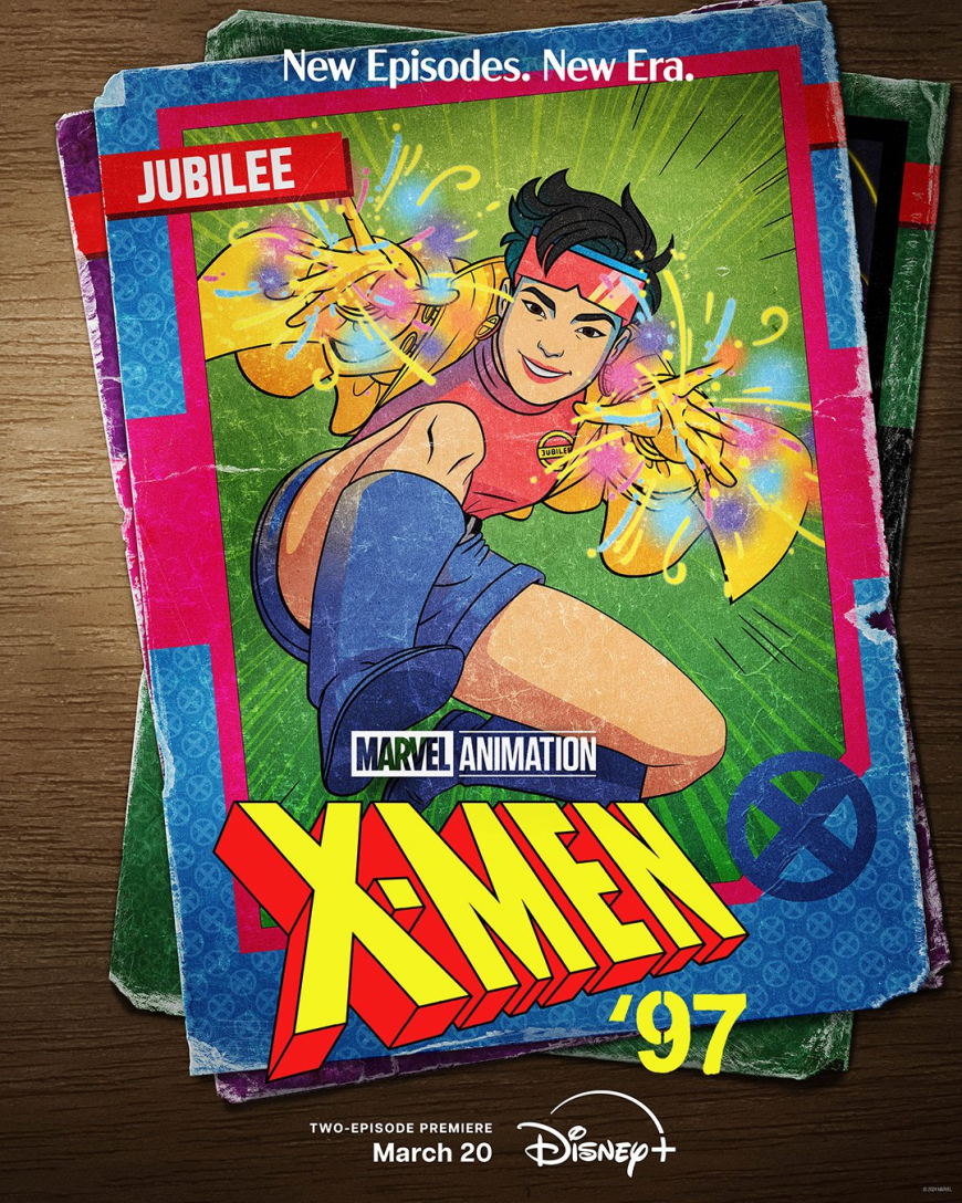 X-Men 97 posters as retro cards