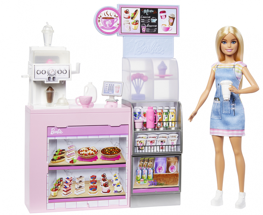 Barbie Coffee Shop 2024 playset with doll