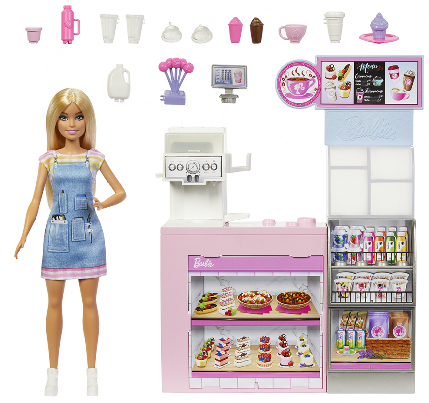 Barbie Coffee Shop 2024 playset with doll