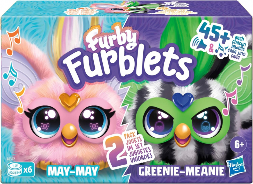 Furby Furblets Fierce & Fabulous 2 Pack, Greenie-Meanie & May-May