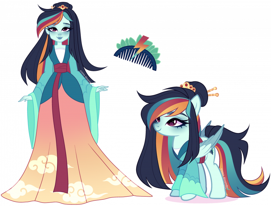 Rainbow Dash X Mulan