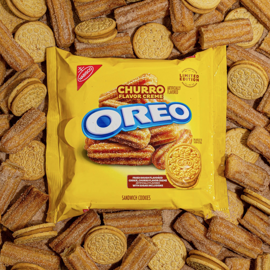 Churro Creme flavor Oreo Limited Edition cookies