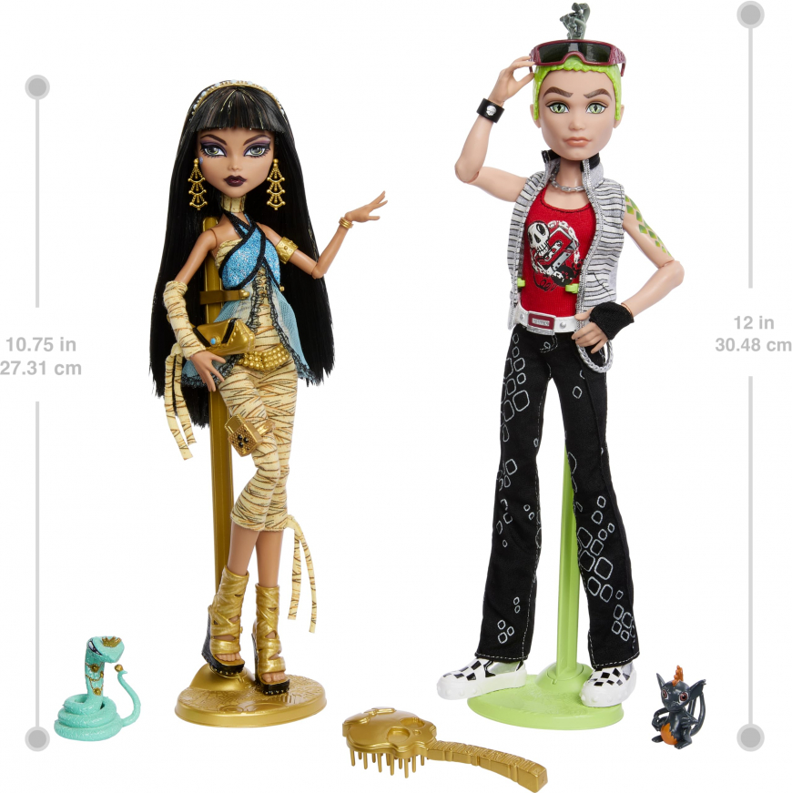Monster High Creeproduction Cleo de Nile and Deuce Gorgon 2 pack 2024 dolls