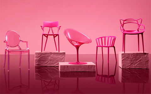 Barbie x Kartell 5-Piece Doll-Sized Chair Set