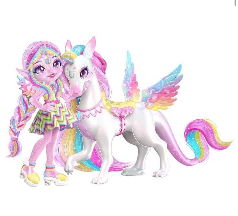 Magic Mixies Pixlings Shimmerverse doll and Pegacorn 2 pack Unia and Rainbow Star
