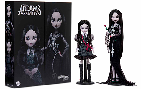 Monster High Skullector Addams Family 2-pack dolls Wednesday and Morticia Addams