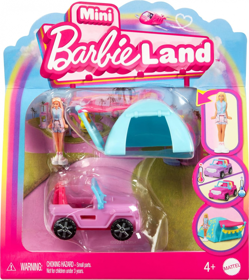 Barbie Mini BarbieLand Mini Jeep set