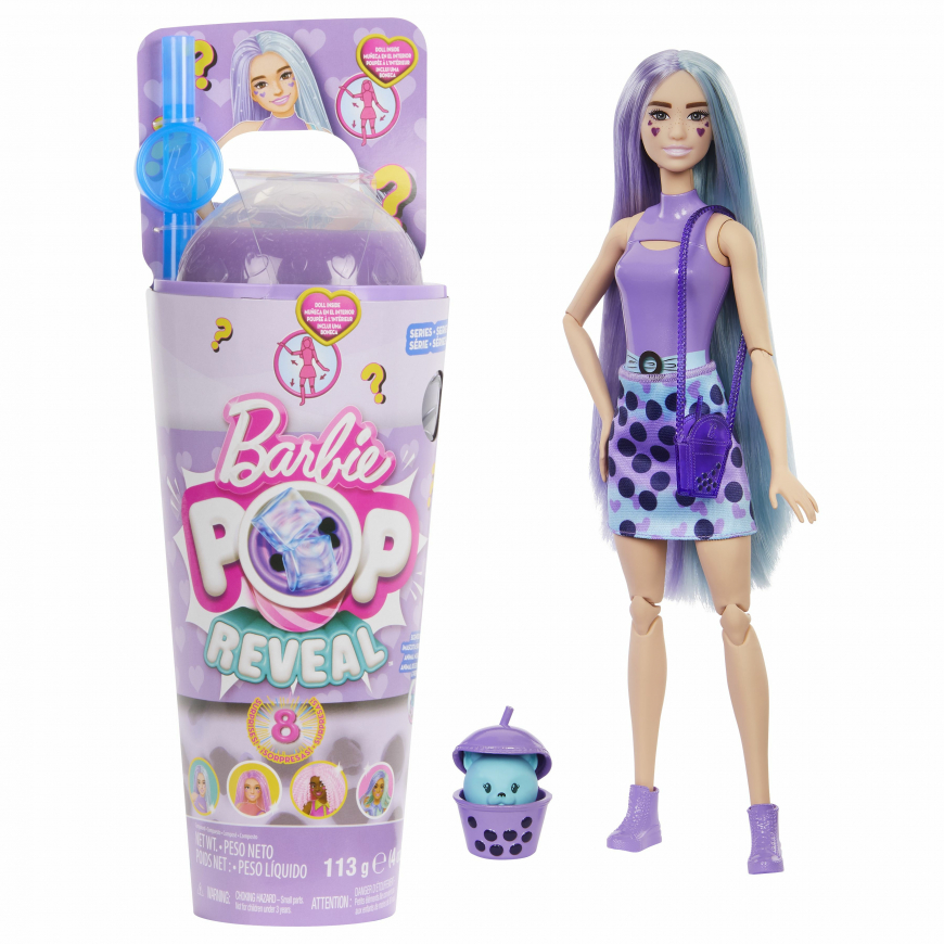 Barbie Pop Reveal Bubble Tea Series 2024 Taro Milk doll