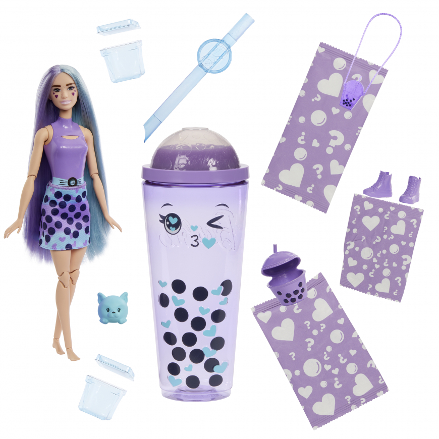 Barbie Pop Reveal Bubble Tea Series 2024 Taro Milk doll