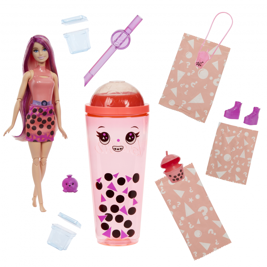 Barbie Pop Reveal Bubble Tea Series 2024 Mango Mochi doll HTJ22