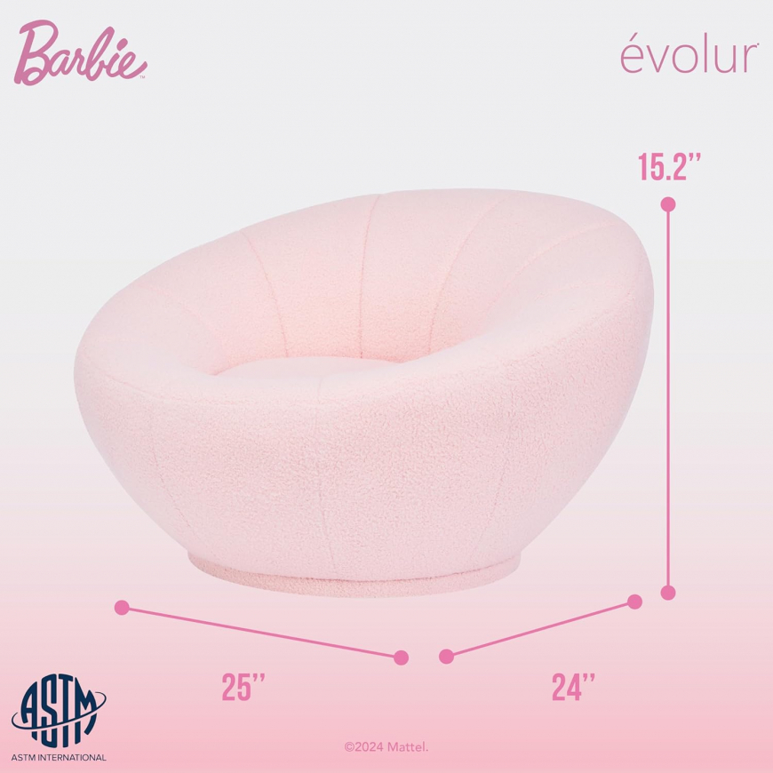Barbie x Evolur Pink Barbie I'm Unstoppable Kid's Couch