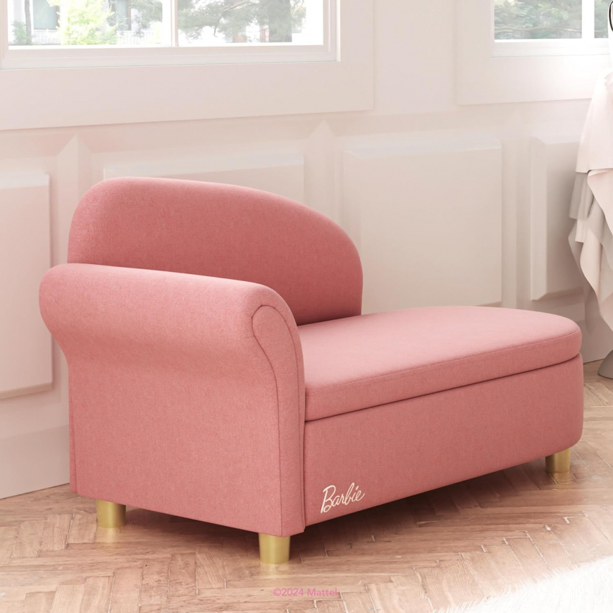 Evolur Pink Barbie Dream Chaise Lounge