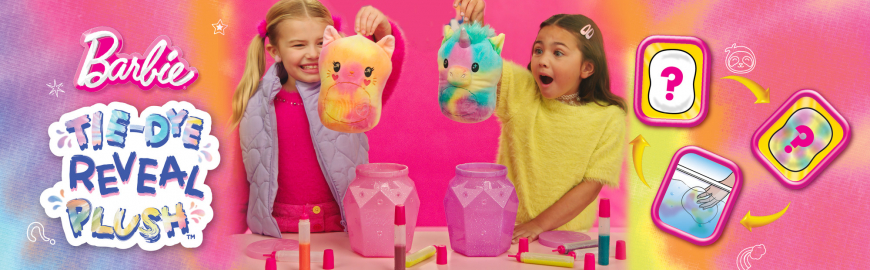 Barbie Tie-Dye Reveal Plush Toys