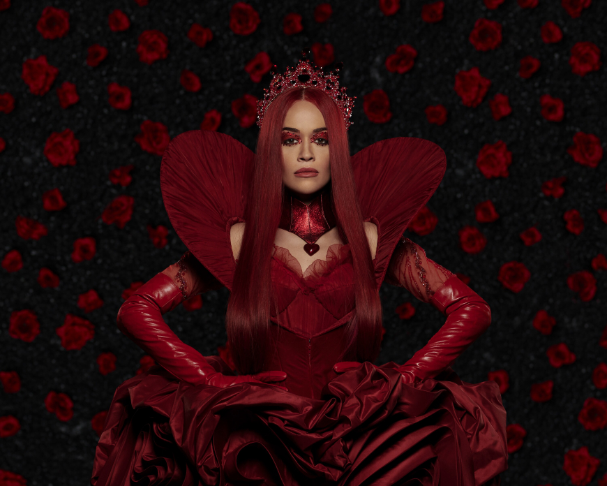 Rita Ora as the Queen of Hearts