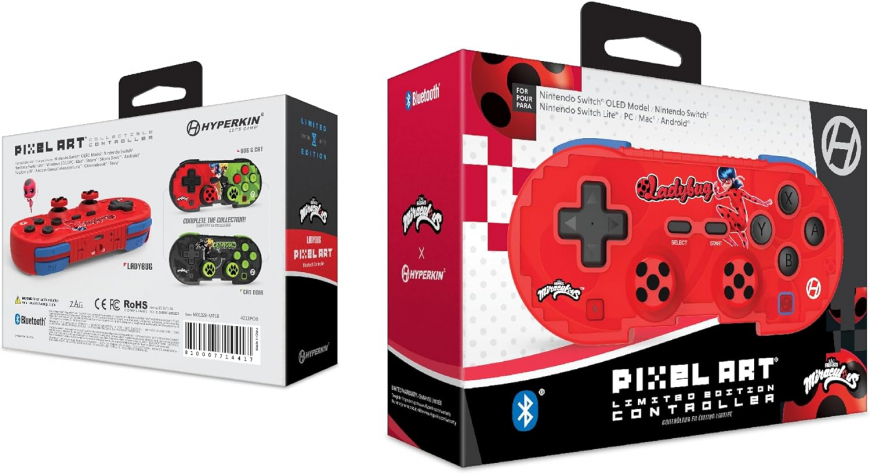 Hyperkin Limited Edition Bluetooth Controller Miraculous Ladybug Edition