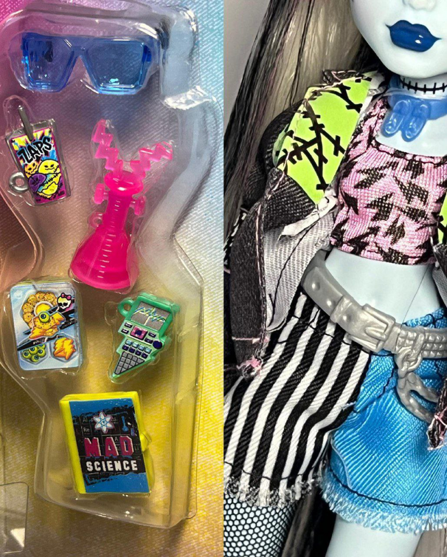 New Monster High Core Refresh Frankie Stein, Lagoona Blue and Cleo de Nile G3 dolls 2024 in real life photos