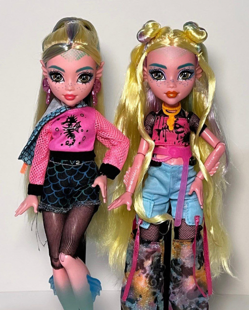 New Monster High Core Refresh Frankie Stein, Lagoona Blue and Cleo de Nile G3 dolls 2024 in real life photos