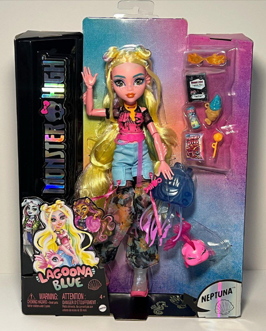 New Monster High Core Refresh Frankie Stein, Lagoona Blue and Cleo de Nile G3 dolls 2024 in real life photos