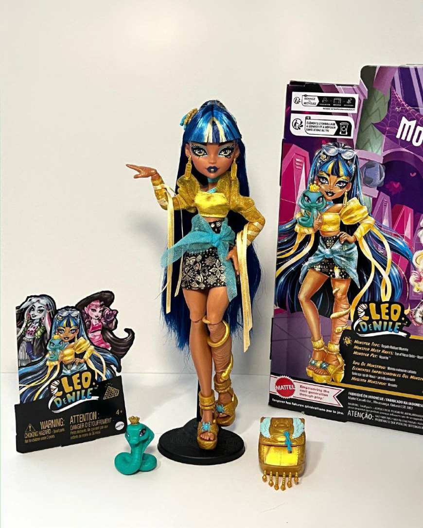 New Monster High Core Refresh Frankie Stein, Lagoona Blue and Cleo de Nile G3 dolls 2024 in real life photos