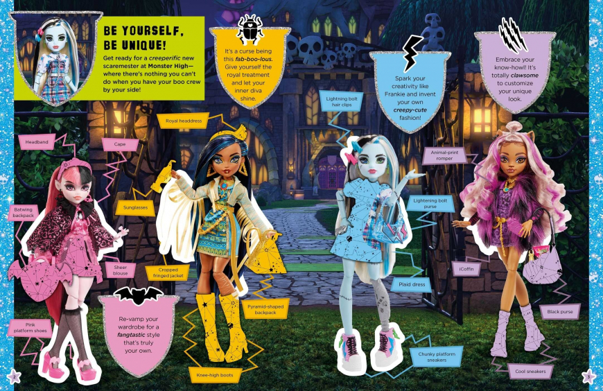 Monster High: Dress-Up Sticker Book 2024