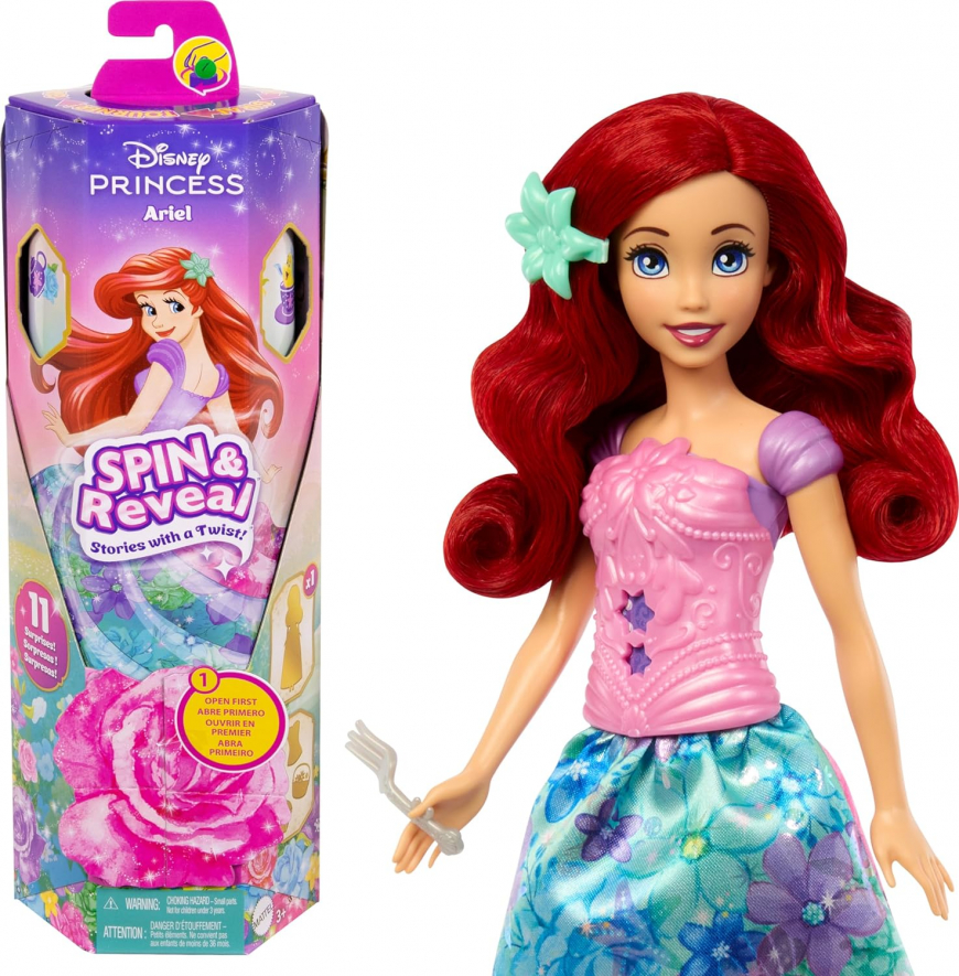 Disney Princess Spin and Reveal  Ariel doll from Mattel