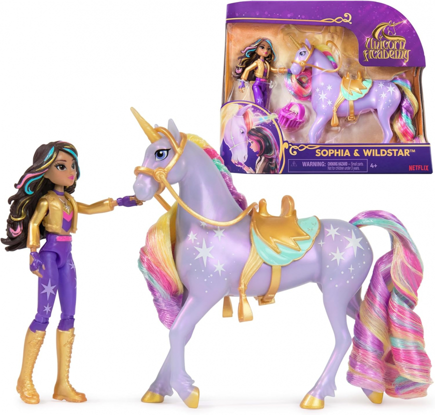 Unicorn Academy small doll set Sophia and Wildstar