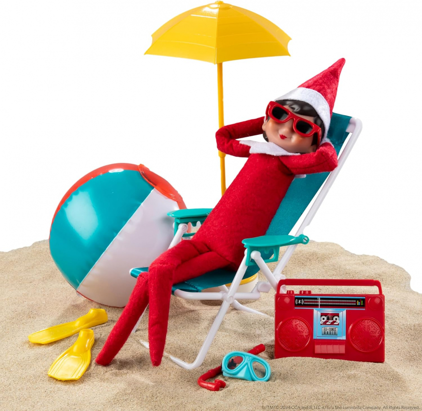 The Elf on the Shelf Polar Props Beach Vacation Set