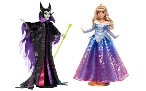 Disney Collector Maleficent and Aurora 2-pack Sleeping Beauty 65th Anniversary dolls from Mattel 2024