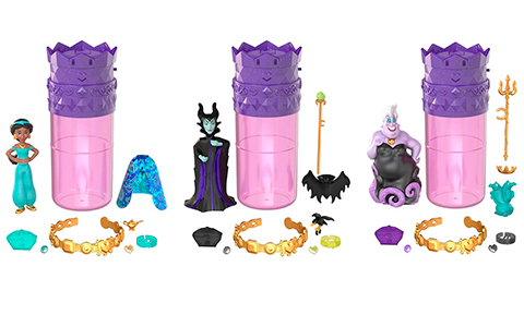 Mattel Royal Color Reveal Disney Princess  vs Villains edition mini dolls