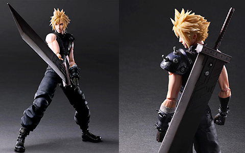 Square Enix Final Fantasy VII Rebirth: Cloud Strife Play Arts Kai Action Figure