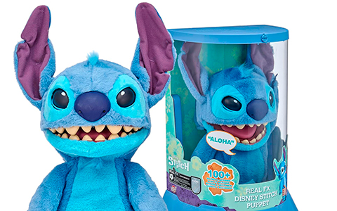 Real FX Disney Stitch Puppet - 18" Animatronic Plush