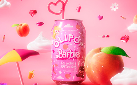 Olipop x Barbie - a new drink in honor of Barbie's 65th anniversary