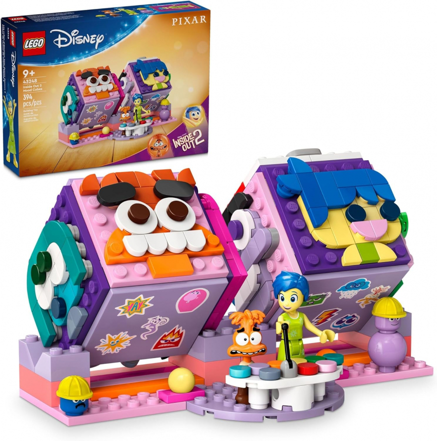 LEGO Disney Inside Out 2 Mood Cubes with Joy and Anxiety figures