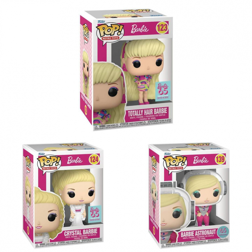 New Barbie Funko Pop 65 anniversary figures